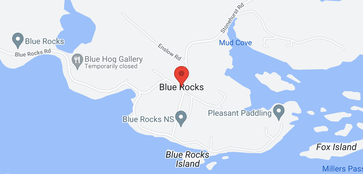 map of 951 BLUE ROCKS Road